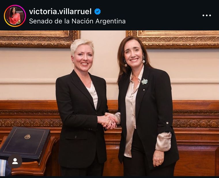 El posteo de Villarruel donde se desató la polémica en los comentarios. Fuente: Instagram. El posteo de Villarruel donde se desató la polémica en los comentarios. Fuente: Instagram.