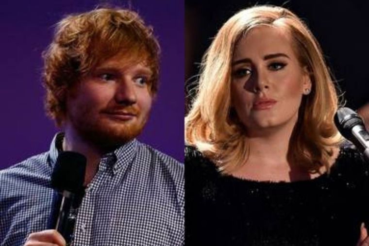 Adele Adele y Ed Sheeran Foto: MegaStarFm