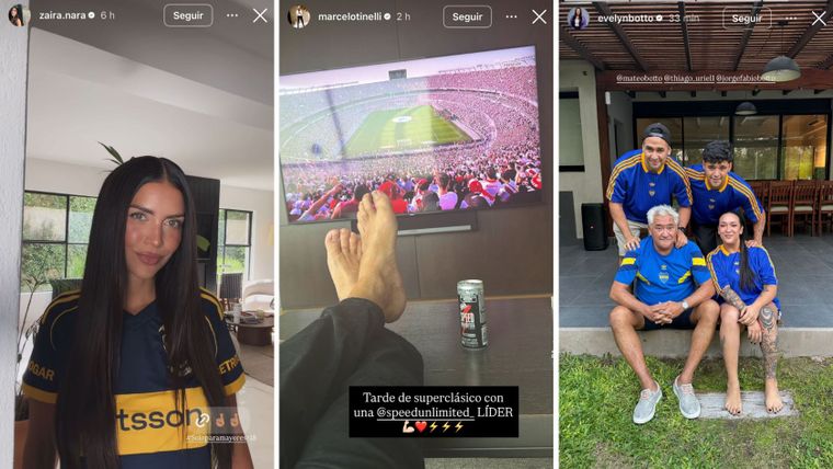 Los famosos también vivieron el Superclásico. Los famosos también vivieron el Superclásico.