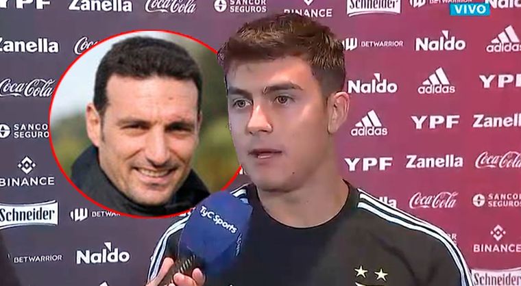 Dybala fue contundente al hablar sobre su relación con Scaloni.
