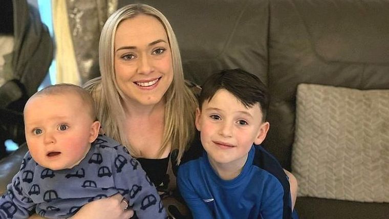 Beth McDermott tiene dos hijos: Corey, de siete meses, y Sonny, de seis años Foto: BETH MCDERMOTT