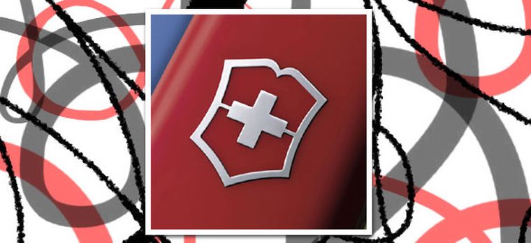 El símbolo que identifica a una Victorinox original. Foto: web