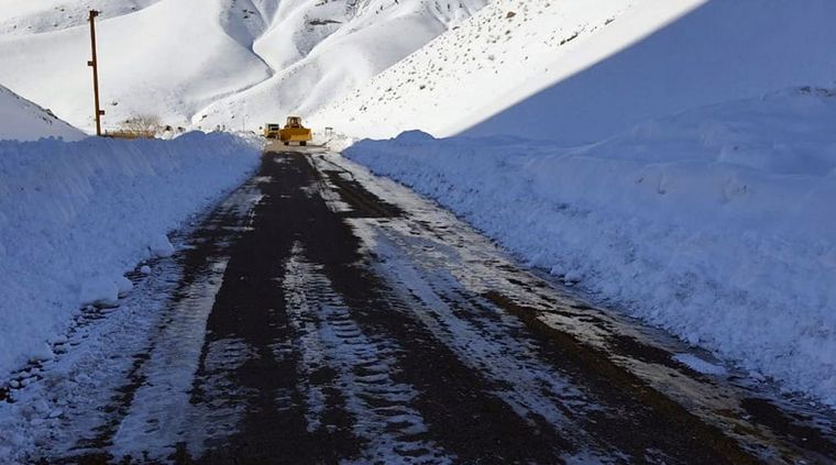 Algunas zonas de la cordillera se verán afectadas por nevadas Foto: Gendarmería Nacional