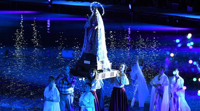 Uno de los cuadros de Milagro del vino nuevo Foto: ALF PONCE MERCADO / MDZ