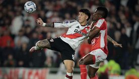 En su regreso a la titularidad en River, Sebastián Driussi tuvo una situación muy clara en el comienzo del encuentro, pero no pudo convertir.&nbsp;