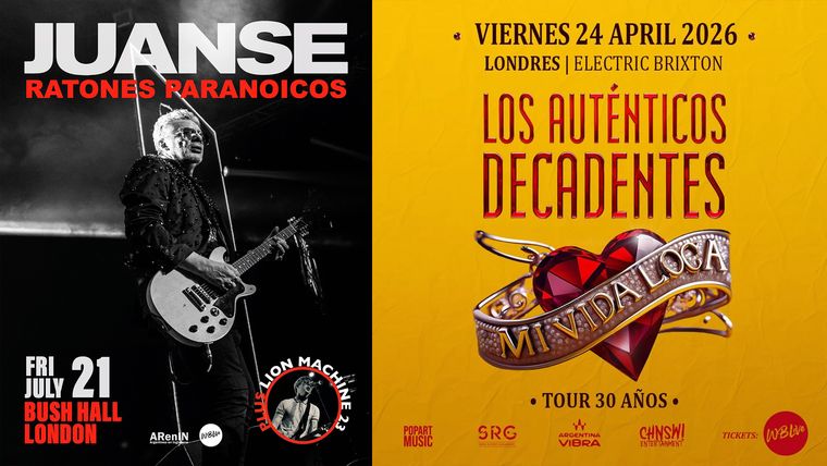 Juanse y más recientemente Auténticos Decadentes tocaron en Londres.