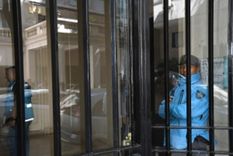 La Policía, en el lugar del hecho, tras la muerte Foto: Télam