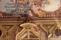 Ludovica muestra cada rincón del castillo en sus videos Foto: captura de video @thecastlediary