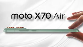 El nuevo Motorola Moto X70 Air busca competir con Apple con un diseño ultradelgado. El nuevo Motorola Moto X70 Air busca competir con Apple con un diseño ultradelgado.