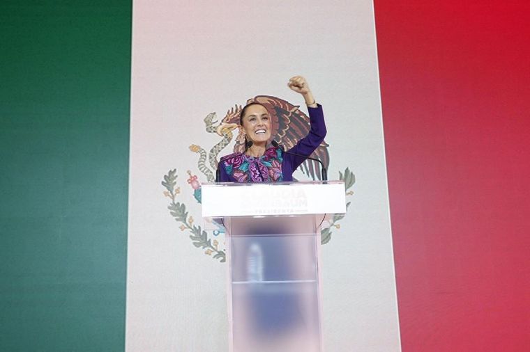 Claudia Sheinbaum festeja el trato preferencial a México con respecto a los aranceles globales del 10% impuestos por Trump. Foto: Instagram