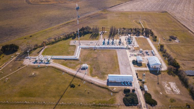 Planta Compresora Saturno de TGS, ubicada en Salliqueló Foto: TGS