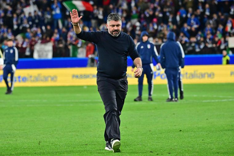 Gennaro Gattuso se despidió de la Selección de Italia.
