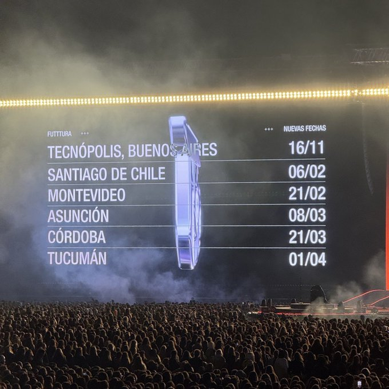 Nuevas fechas de Tini Stoessel. Créditos: X/@celesxtini Nuevas fechas de Tini Stoessel. Créditos: X/@celesxtini