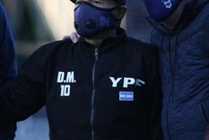 Maradona estuvo el viernes en el Bosque y no se lo vio bien. Foto: Liga Profesional Maradona estuvo el viernes en el Bosque y no se lo vio bien. Foto: Liga Profesional