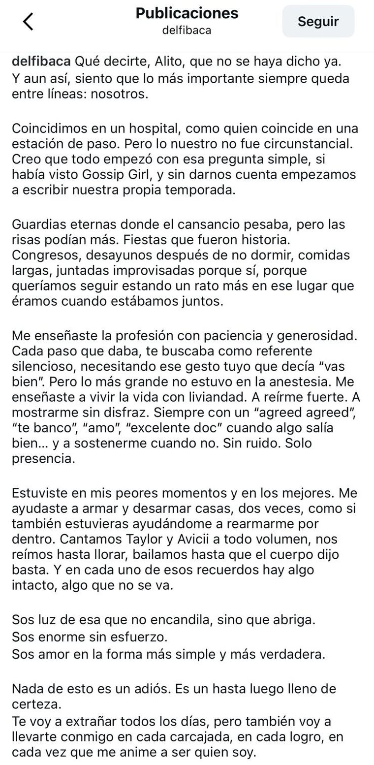El doloroso posteo de la amiga de Alejandro Zalazar tras su muerte. El doloroso posteo de la amiga de Alejandro Zalazar tras su muerte.