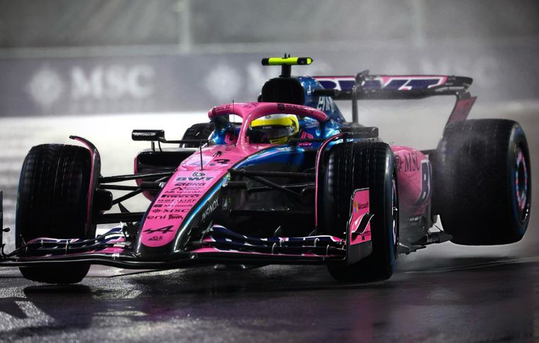 Franco Colapinto finalizó en el puesto 17° en el Gran Premio de Las Vegas. Foto: @AlpineF1Team