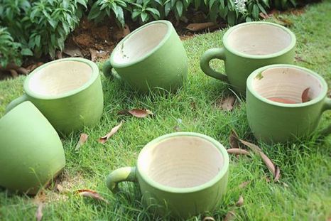 Tazas de cerámica. Tazas de cerámica.