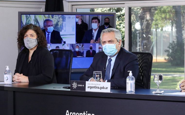 Alberto Fernandez dialoga ahora con los gobernadores.