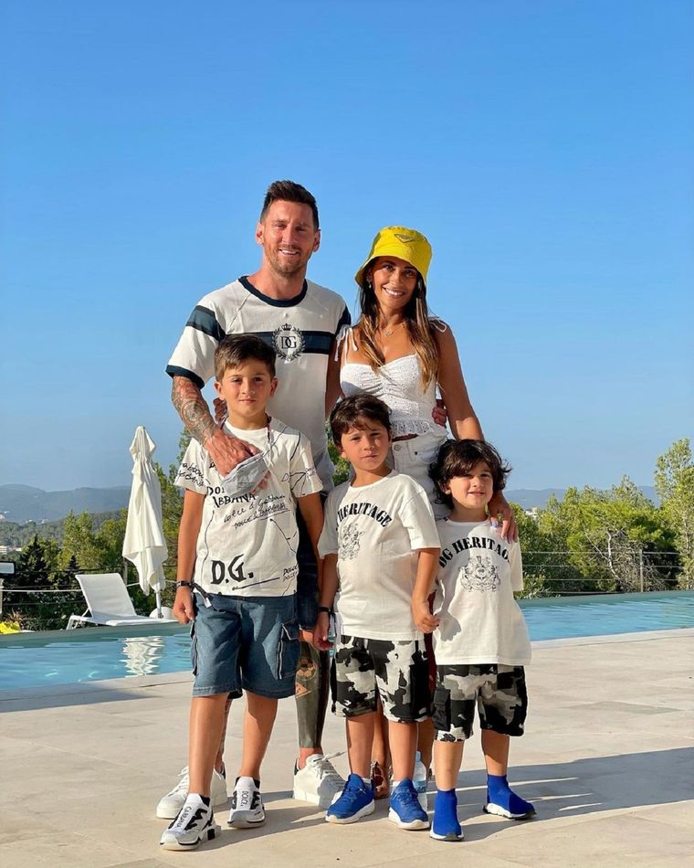 Messi junto a su familia, en Miami. Foto: Instagram
