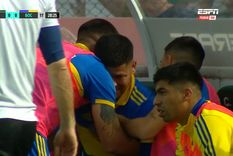 Marcos Rojo rompió en llanto tras salir lesionado en el partido de Boca.