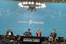 Axel Kiicllof en el acto de la firma de convenio con intendentes y el CFI Foto: Jose Luis Carut MDZ