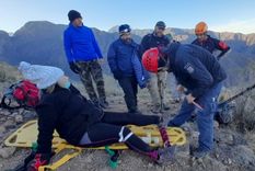 El momento del rescate. Foto: Ministerio de Seguridad