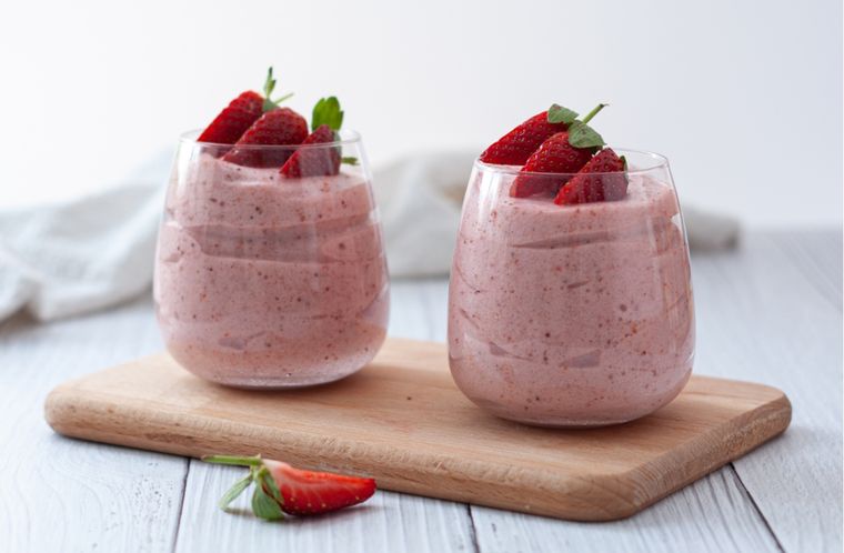Mousse de fresas Una receta exquisita para hacer en pocos pasos Foto: Shutterstock