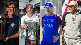 Berti, Broggi, Toedtli y Matteo, los 4 DTs de los equipos mendocinos. Berti, Broggi, Toedtli y Matteo, los 4 DTs de los equipos mendocinos.