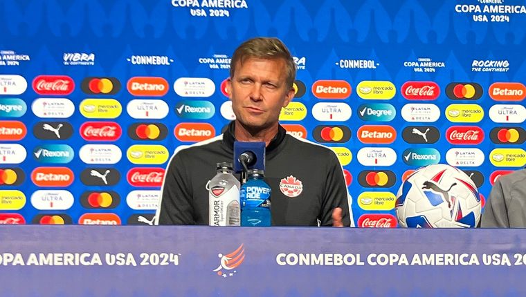 Jesse Marsch se mostró confiado en la conferencia de prensa pre partido. Foto: EFE