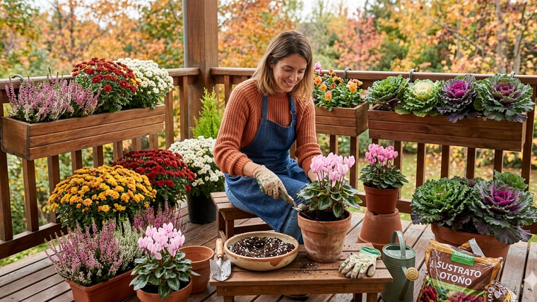 Las plantas para el otoño. Fuente: IA Gemini.