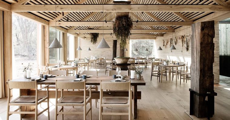 Una imagen del salón principal de Noma.