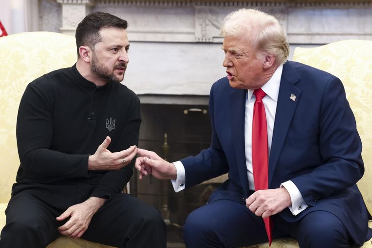 Trump y Zelenski mantuvieron un tenso cruce que generó gran impacto Foto: EFE