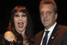 Moria Casán y Sergio Massa juntos en la cena de Fundación Huésped Foto: Archivo Moria Casán y Sergio Massa juntos en la cena de Fundación Huésped Foto: Archivo