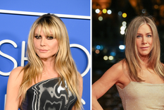 Heidi Klum se paseó por una gala y Jennifer Aniston fue a hacer pilates, mirá el increíble look de ambas. Foto: WWD // GTRES