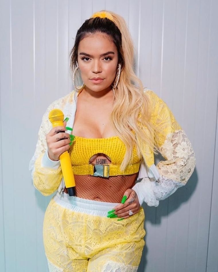 ¡Sorprendente! La cara de Anuel al ver el nuevo video de Karol G Foto: Instagram