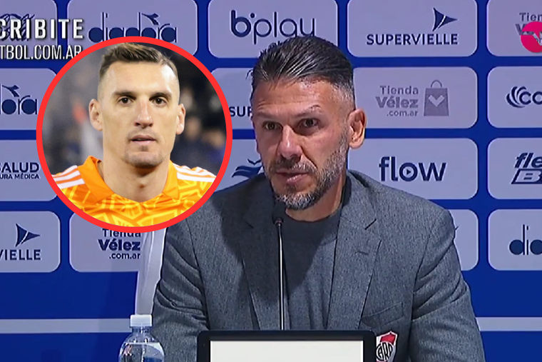 Martín Demichelis habló sobre un nuevo error de Armani en River Foto: TNT Sports