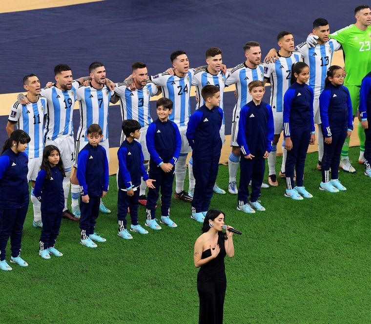 El seleccionado argentino previo a la final contra Francia en Catar 2022