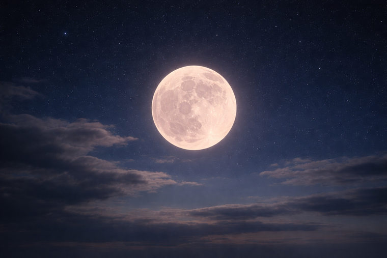 Aunque se la conoce como Luna Rosa, la Luna no cambiará de color: el nombre proviene de una antigua tradición cultural del hemisferio norte.