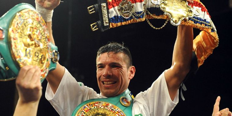 Maravilla Martínez dio una clase de boxeo. Foto: Télam