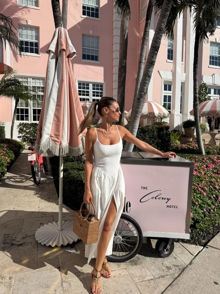 El look de Pampita en Miami. El look de Pampita en Miami.