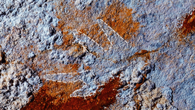La pintura rupestre más antigua de una mano con garras rojas podría reescribir la cronología de la creatividad humana