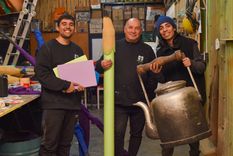 El equipo de escenógrafos de la Ciudad de Mendoza.
