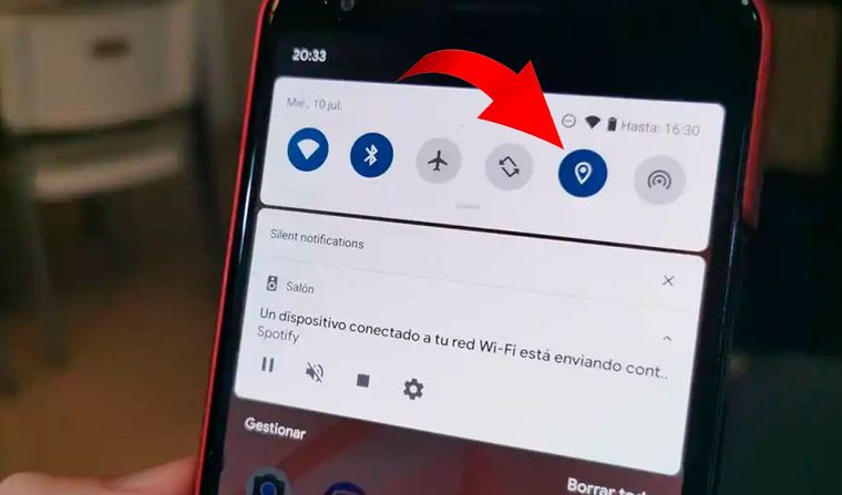 Ubicación en las fotos del celular.