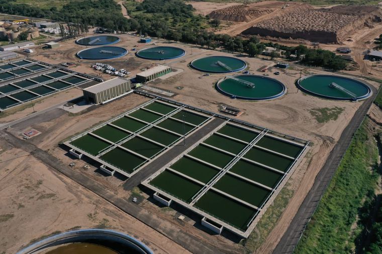 Planta Bajo Grande La moderna planta de tratamiento de residuos cloacales produce un megavatio de potencia de energía eléctrica. Foto: Gobierno de Córdoba