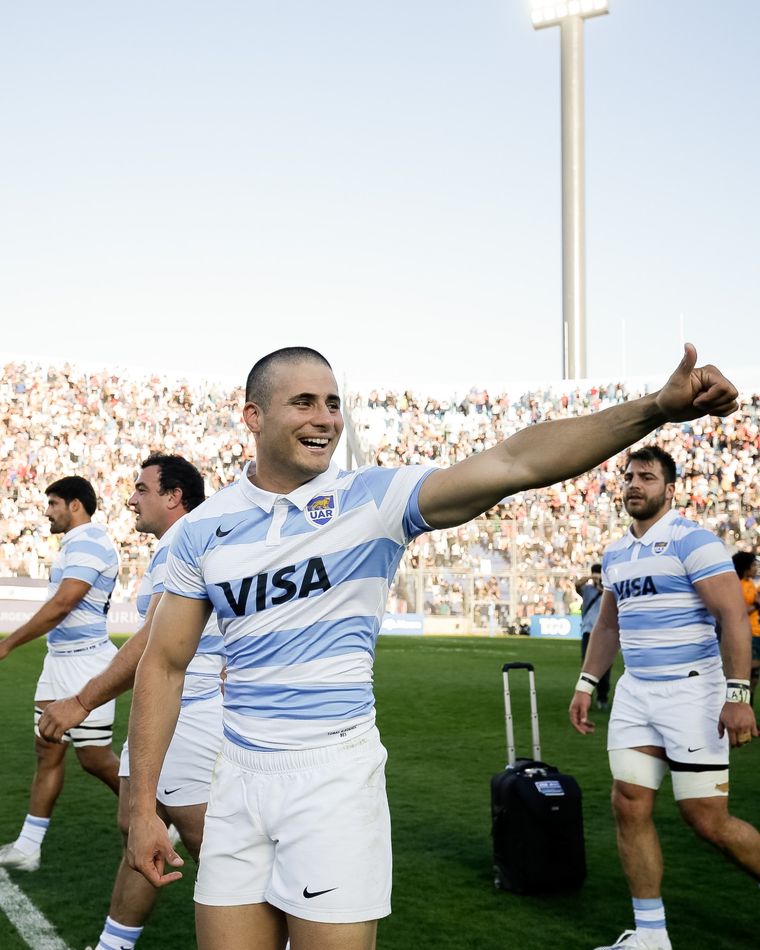 Tomás Albornoz debutó frente a Australia, en San Juan Foto: @lospumas