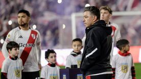 Marcelo Gallardo formó parte del pasillo con el que River recibió a Platense por ser campeón del Apertura. Marcelo Gallardo formó parte del pasillo con el que River recibió a Platense por ser campeón del Apertura.