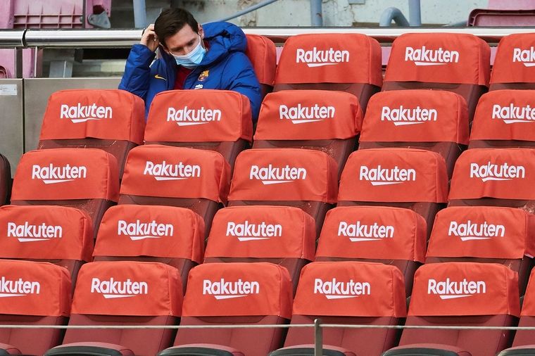 Lionel Messi Barcelona Messi, al banco de suplentes, por primera vez en la era Koeman Foto: EFE