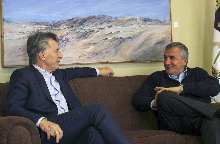 Gerardo Morales junto a Mauricio Macri