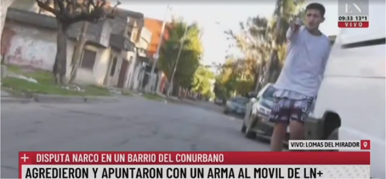 Una de las imágenes de las amenazas Foto: Gentileza LN+