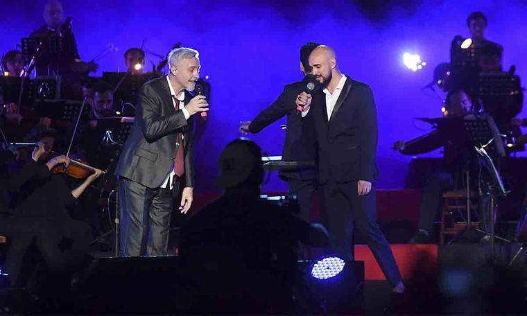 QUE DUO. PEDRO AZNAR COMPARTIO EL FINAL CON ABEL PINTOS.